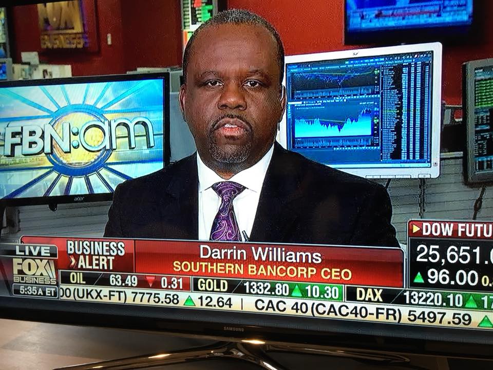 Williams_Fox_20180112 Darrin Williams, Southern Bancorp CEO
