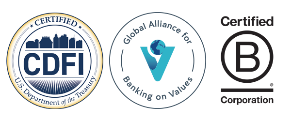 cdfi.gabv.bcorp logos