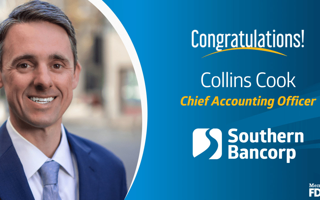 Southern Bancorp’s Collins Cook Promoted to Chief Accounting Officer